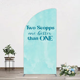 Aperturee - Aperturee 2 Scopps Are Better Than One Birthday Half Moon Arch Backdrop